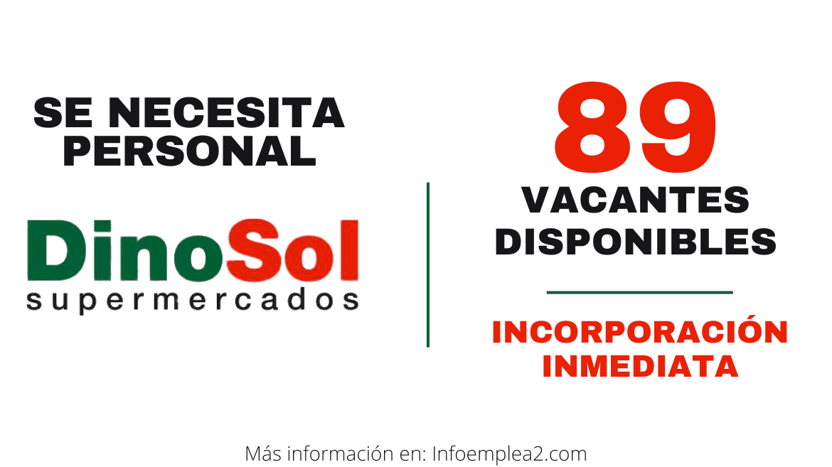 oferta de empleo hiperdino supermercados busca personal 100 puestos vacantes disponibles